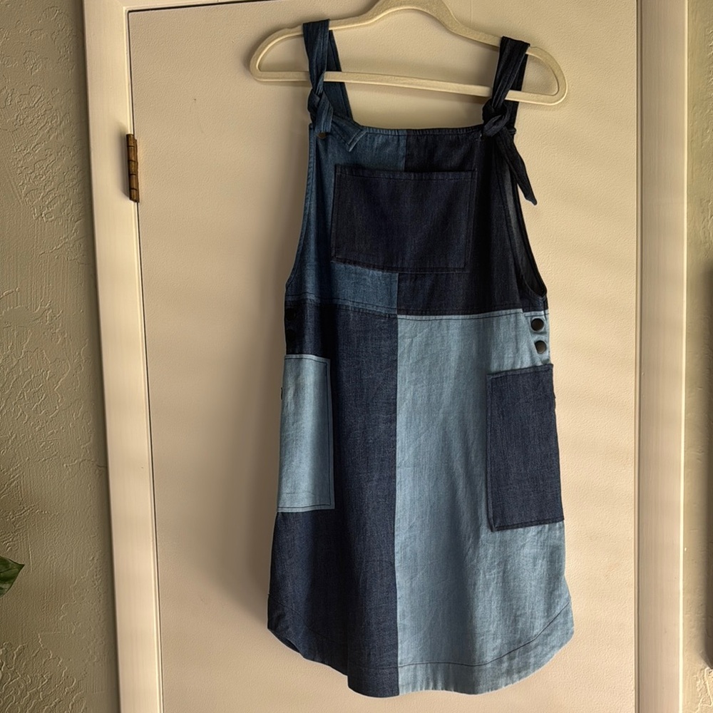 Patchwork Denim Mini Dress